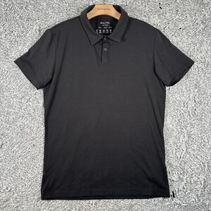 Porter & Ash The Polo Shirt Men’s Medium Black Short Sleeve Stretch Pre-Shrunk